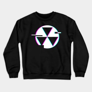 Retro Glitch Fallout Shelter Icon Crewneck Sweatshirt